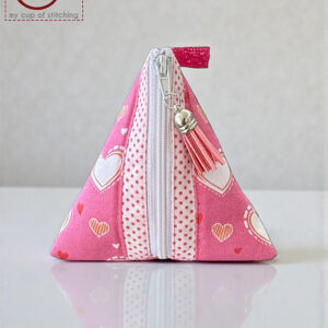 Tetra gift or cosmetic pouch - sewing tutorial, beginner friendly, quick and easy, PDF file
